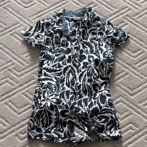 Baby Gap Floral Short Sleeve Romper